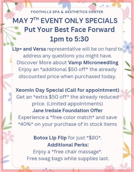 May 7th Put Your Best Face Forward